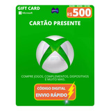 Gift Card Xbox Cartao Presente Microsoft Br - R$ 500 Reais