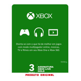Gift Card Xbox Live Gold 3 Meses 25 Dígitos - Envio Flash