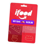 Giftcard Cartão Presente Ifood 20 Reais Emissão Digital
