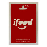 Giftcard Ifood 30 Reais Envio Imediato - Cartão Presente
