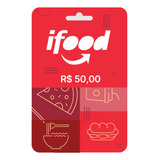 Giftcard Ifood Cartão Digital 20 30 50 Reais, Envio Imediato