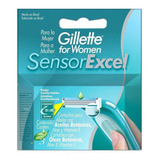 Gillette Sensor Excel Carga P/ Barbear Feminino C/3