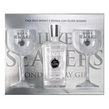 Gin Silver Seagers 750ml Kit Com 2 Taças De Acrílico