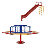 Gira Gira + Escorregador - Brinquedos Playground Parquinho