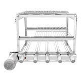 Gira Grill Inox Multinível 5 Espetos