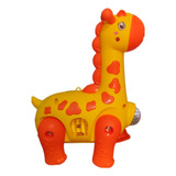 Girafa Brinquedo Cachorro Infantil Dançante Robô Som E Luz