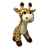 Girafa Pelúcia Animais Safari Realista Decoração 25cm