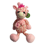 Girafa Pelúcia Em Pé Animais Realista Safari Decoração 34 Cm