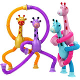 Girafa Pop It Tubo Estica Gruda Fidget Toy Tiktok Montessori