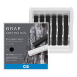 Gis Pastel Seco Graf Soft Pastels Preto - 6 Unidades