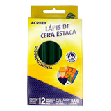 Giz De Cera Estaca Para Demarcação Em Geral Caixa Com 12 Un
