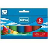 Giz De Cera Grosso Meu Primeiro Giz 06 Cores - Tilibra
