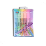 Giz Liquido Marcador 6 Cores Pastel Colorido Material Escola