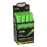 Giz Liquido Para Quadro E Vidro Brw Verde 12 Un