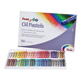 Giz Pastel Oleoso 50 Cores Pentel