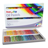 Giz Pastel Oleoso 50 Cores Pentel Ref: Phn-50