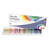 Giz Pastel Oleoso Pentel 25 Cores