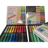 Giz Pastel Seco 36 Cores Basic E Fluorescente Envio Imediato