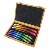 Giz Pastel Seco 48 Cores Conté Paris Estojo De Madeira