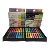 Giz Pastel Seco Colorido 36 Cores Básicas E Fluorescente