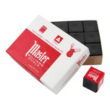 Giz Preto P/ Taco De Bilhar Sinuca Master 12 Peças Caixa