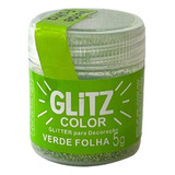 Glitter Comestível P/ Decoração De Bolos 5g Fab Verde Folha