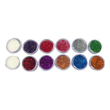 Glitter Maquiagem 12 Peças Kit Pigmentado Carnaval