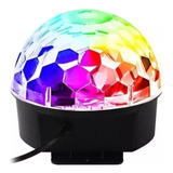 Globo Bola Maluca Led Magic Cristal Rgb Bluetooth Usb Mp3 