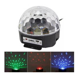 Globo De Luz Led Giratorio Festa Balada Mp3 Usb Bluetooth