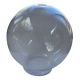 Globo Esfera Vidro Transparente Grande P/ Poste - Bocal 15cm