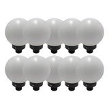 Globo Pequeno 10x20 P/ Poste C/ Base Plástico Kit 10 Peças