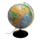 Globo Terrestre Iluminado Abajur Luminária Físico Mondo