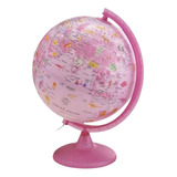 Globo Terrestre Iluminado Pink Zoo 25cm - Abajur