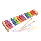 Glockenspiel Colorful 2 De Madeira Com Barras De Alumínio