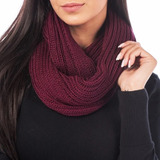 Gola Cachecol Maxi Moda Blogueira(o) De Lan Inverno Cor Marsala