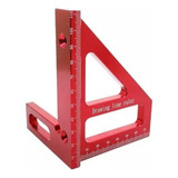 Goldline Esquadro 3d Tipo Japonês - Em Alumínio Anodizado