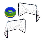 Golzinho Mini Trave Infantil Kit 1 Par Brinca No Campo Praia