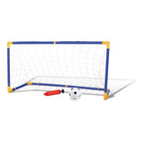 Golzinho Trave Futebol Brinquedo Menino Kit C/ Bola E Bomba 
