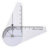 Goniômetro Pequeno De Dedo P/ortopedia Articular 14cm Em Pvc