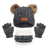 Gorro Infantil P De Inverno, Malha Quente, Boné De Esqui Gro