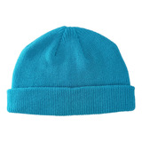 Gorro Touca Lenhador Marinheiro Canelada Azul Maré