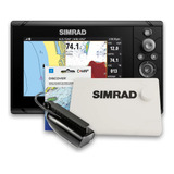 Gps Sonar Simrad Cruise 5 C/ Capa Moldura Transdutor E Carta