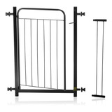 Grade Portão Pet Proteção Cão Criança Extensor 10cm Preto