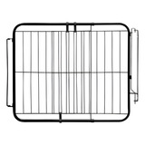 Grade Portão Proteção Pet Cachorro 74 A 115 Cm Cães Preto