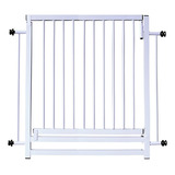 Grade Protecao Portão Criança Bebe Cão Reforçado Forte 100cm Cor Branco Mec G Premium