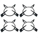 Grade Trempe Grelha Para Fogão Cooktop Chamalux 4 Peças