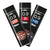 Grafite Pentel Ain Stein 0,9mm Com 36 Minas - 2b - B - Hb