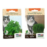 Grama E Erva De Gato 1000 Sementes De Cada Frete Gratis !!!
