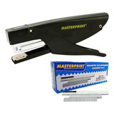 Grampeador Alicate Para Delivery Metal Com 5000 Grampos Kit