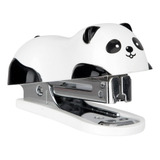 Grampeador Mini Panda 12 Folhas C/ 1000 Grampos Tilibra Cor Branco